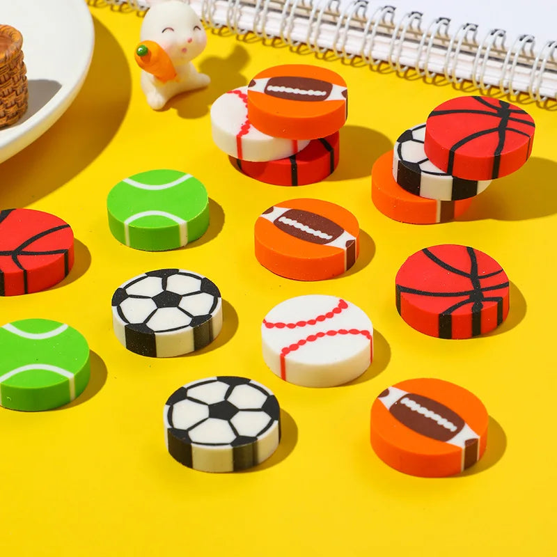 20 Pcs Sport themed Mini Erasers