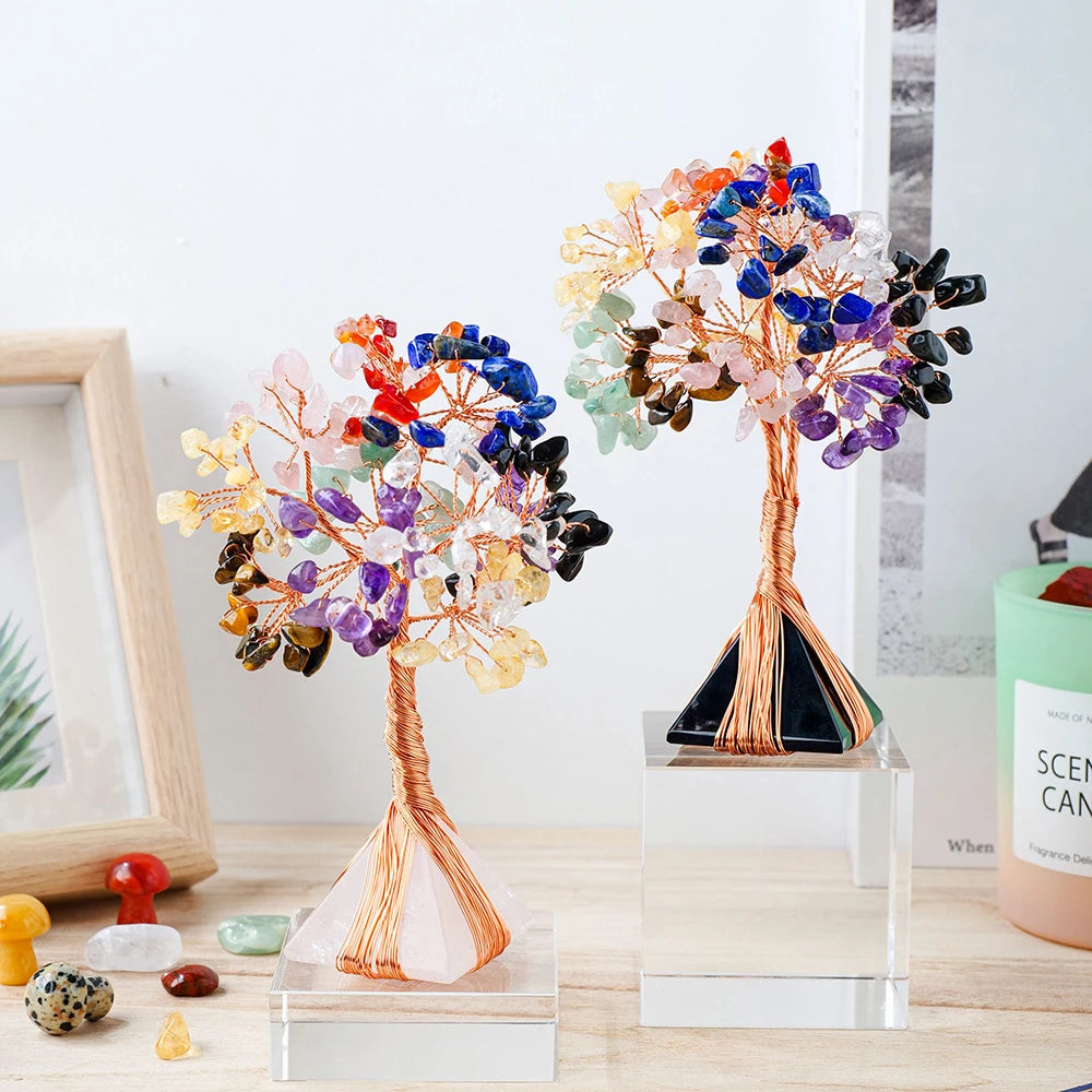 Natural Rose Quartz Money Tree