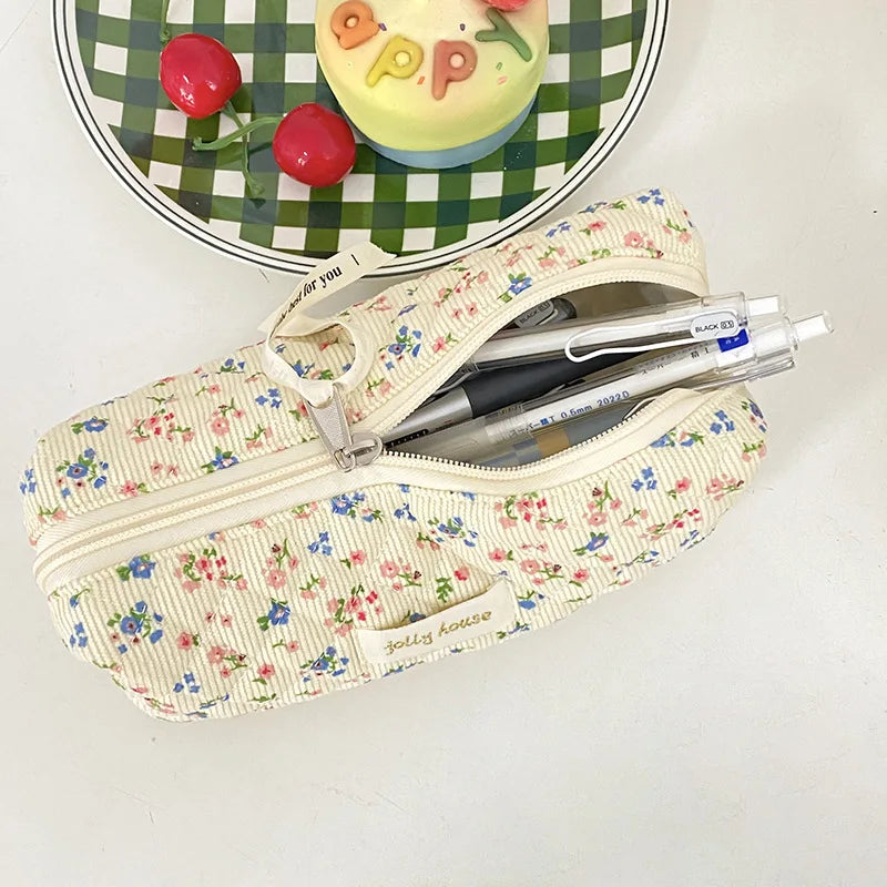 Soft Cotton Pencil Pouch