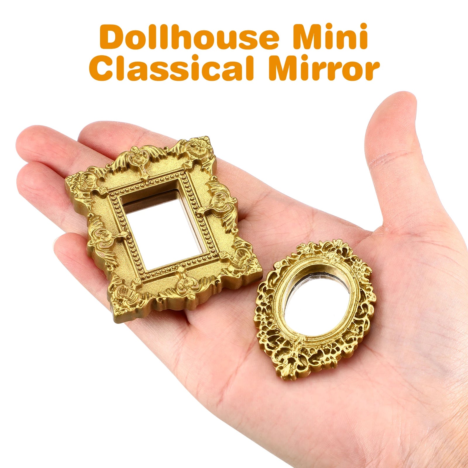 3Pcs Mini Vintage Mirror
