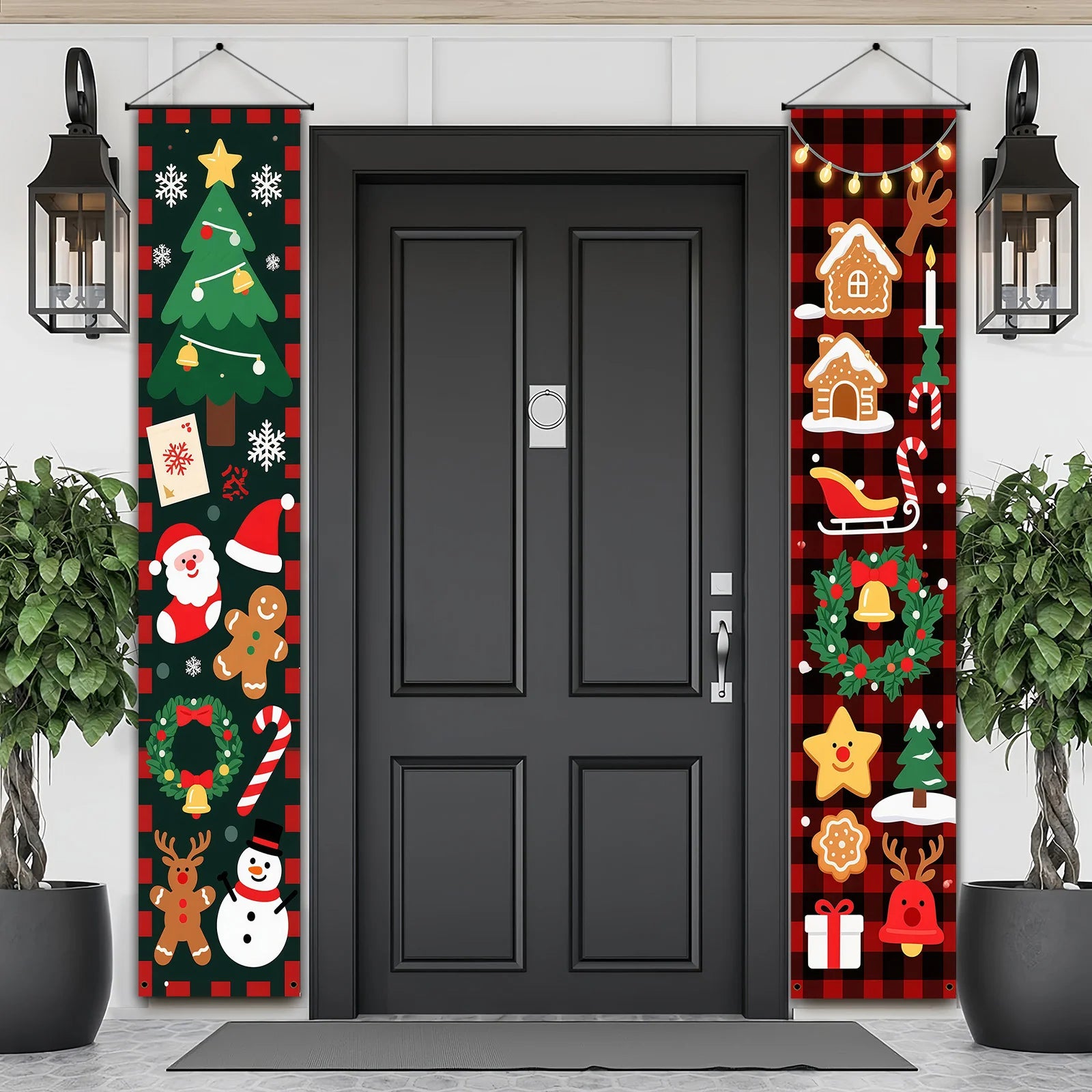 Christmas Couplets Door Decorations