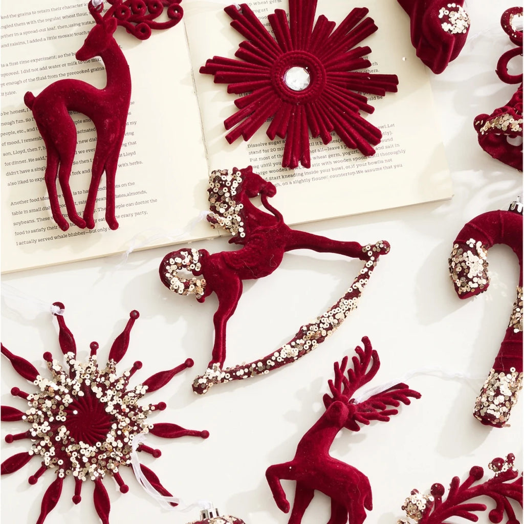 Red Nostalgic Ornaments