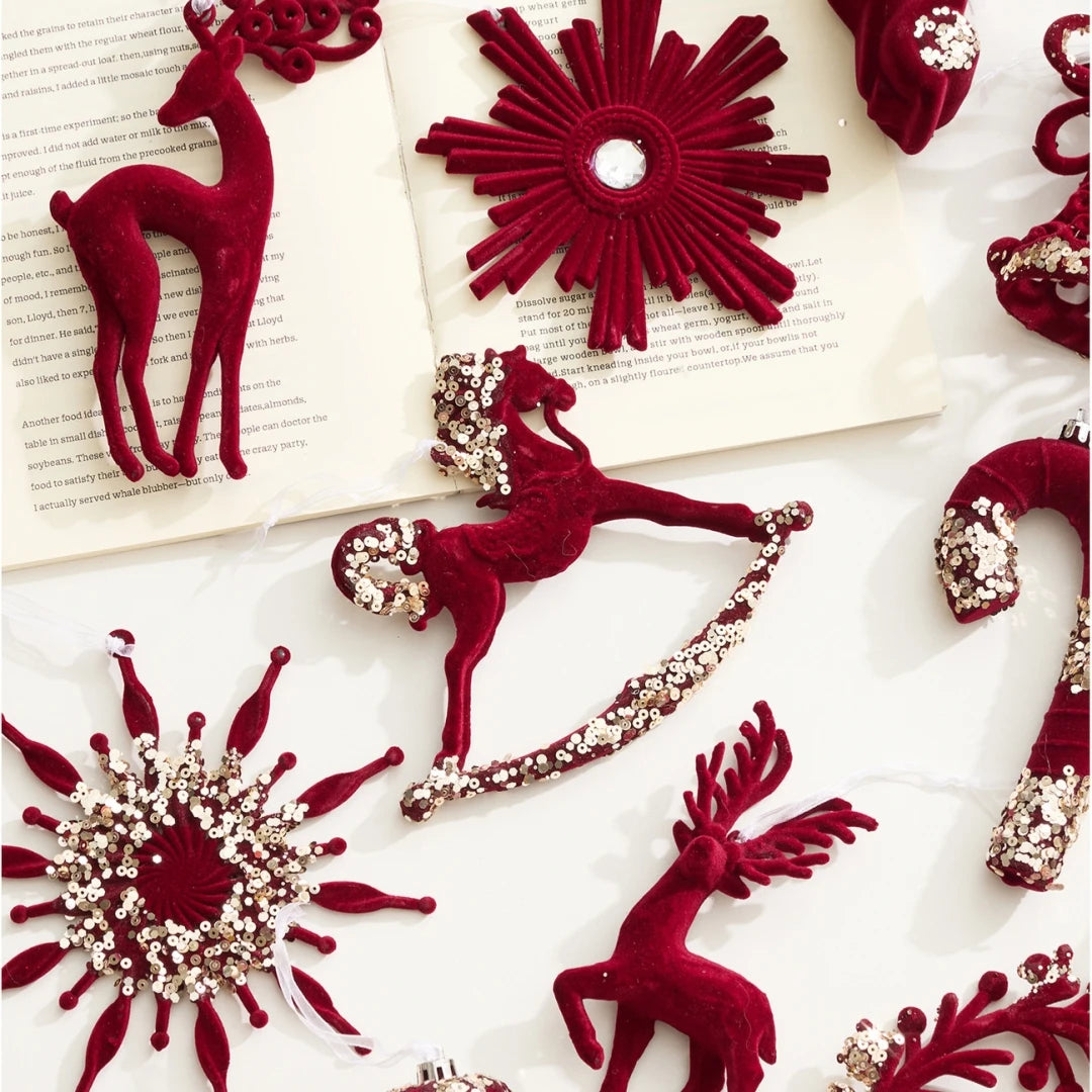 Red Nostalgic Ornaments