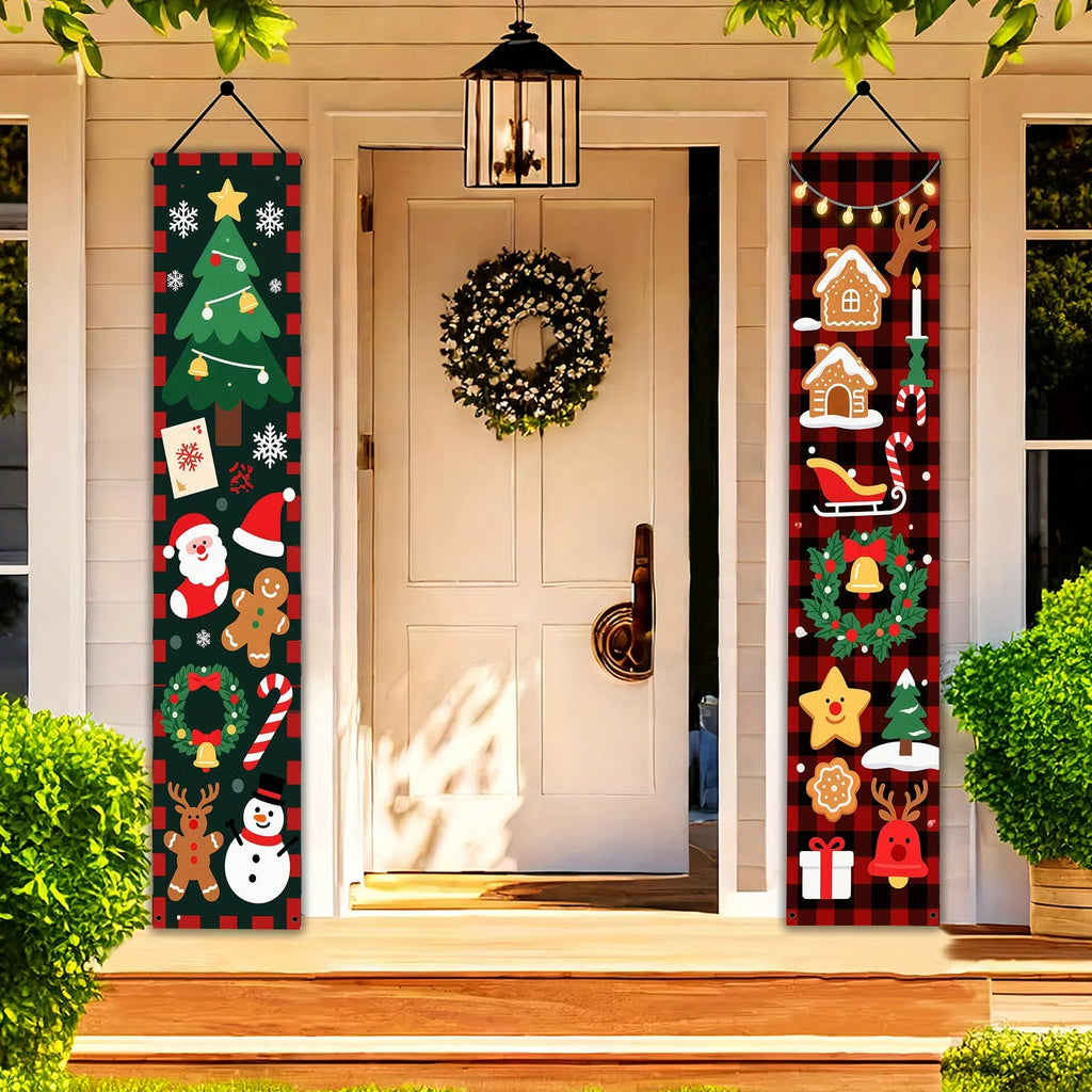 Christmas Couplets Door Decorations