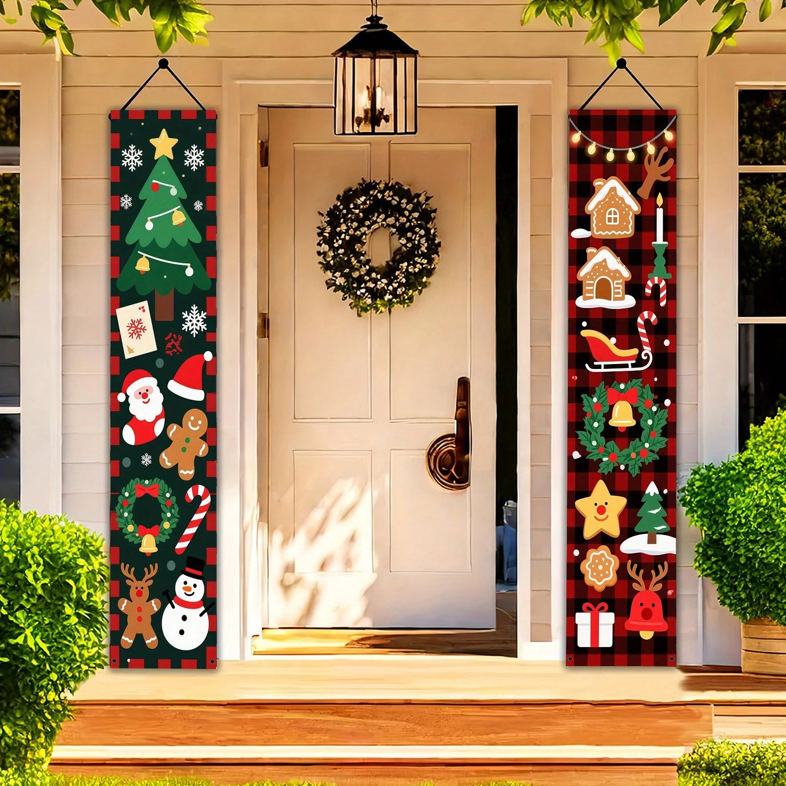Christmas Couplets Door Decorations