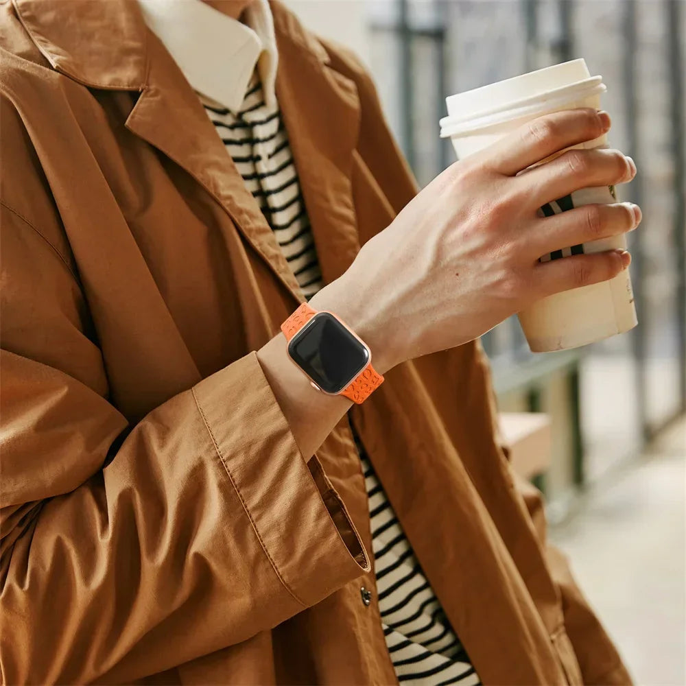 Leopard Print Strap For Apple Watch Band