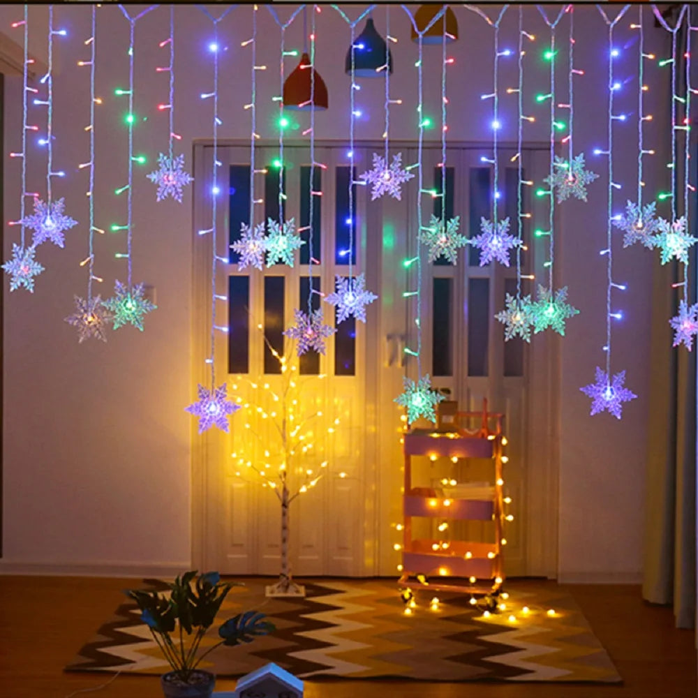 Snowflake Curtain Led Lights
