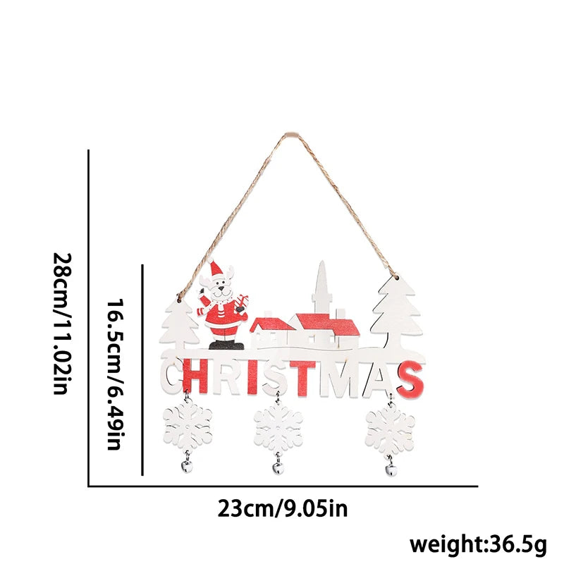 Santa Claus and Elk Hanging Ornament