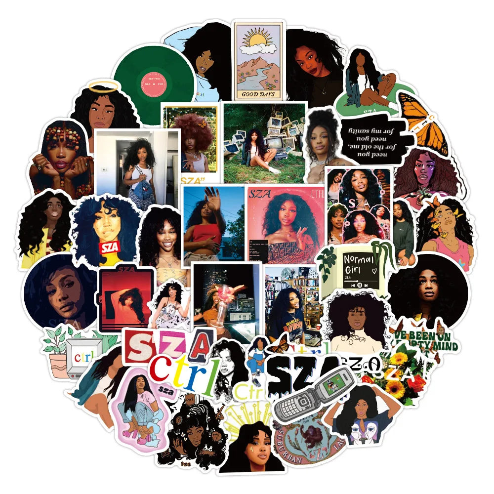 50Pcs SZA Stickers