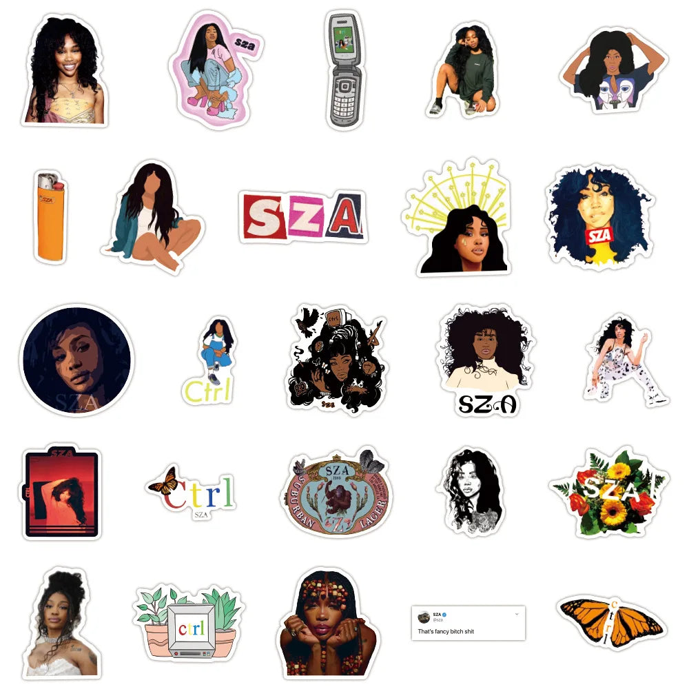 50Pcs SZA Stickers
