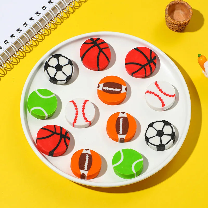 20 Pcs Sport themed Mini Erasers