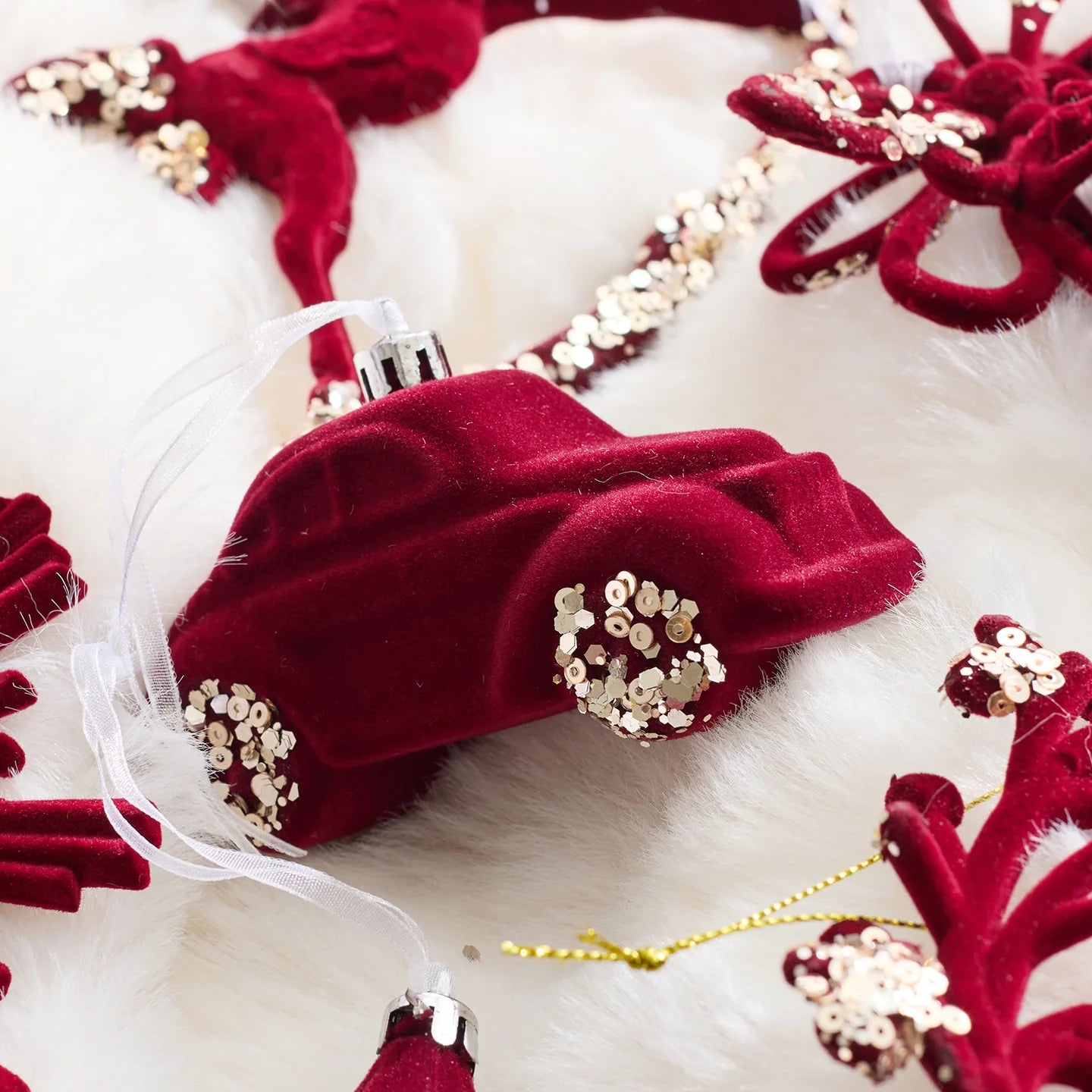 Red Nostalgic Ornaments