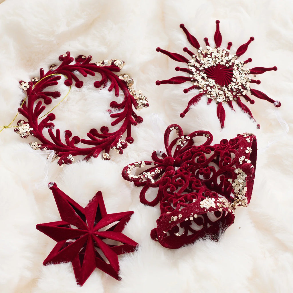 Red Nostalgic Ornaments