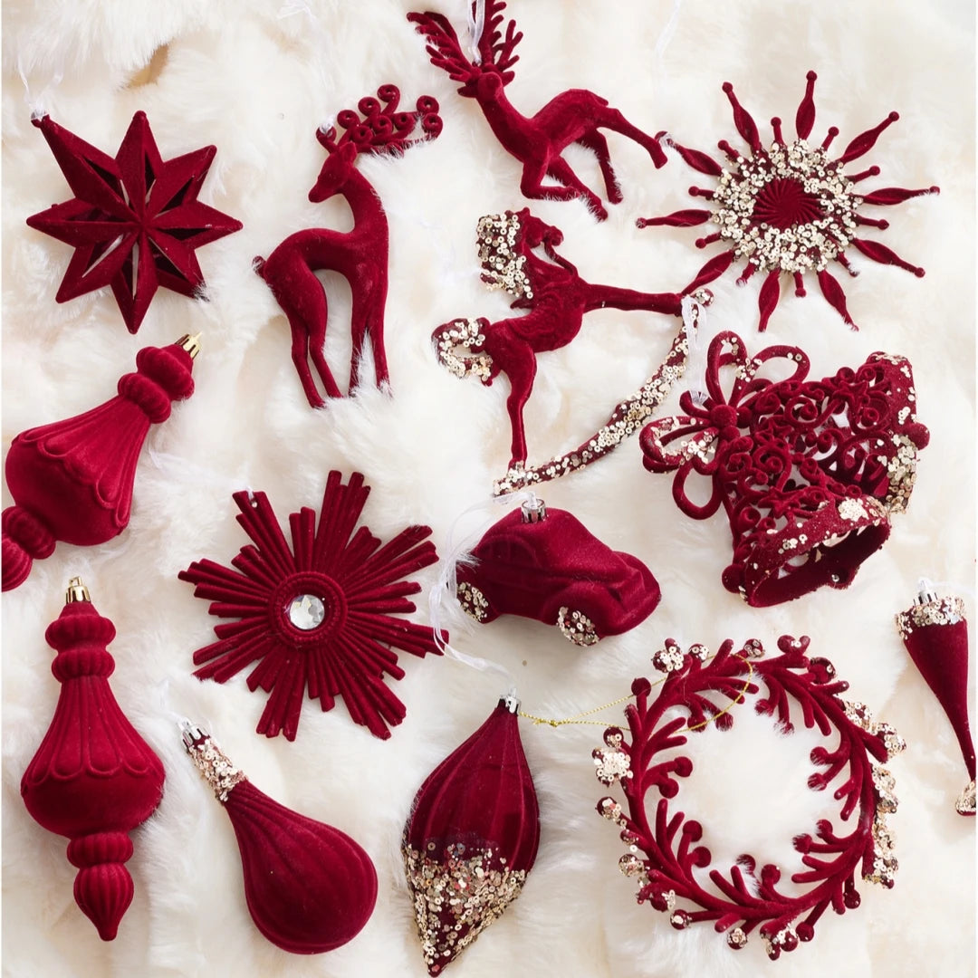 Red Nostalgic Ornaments