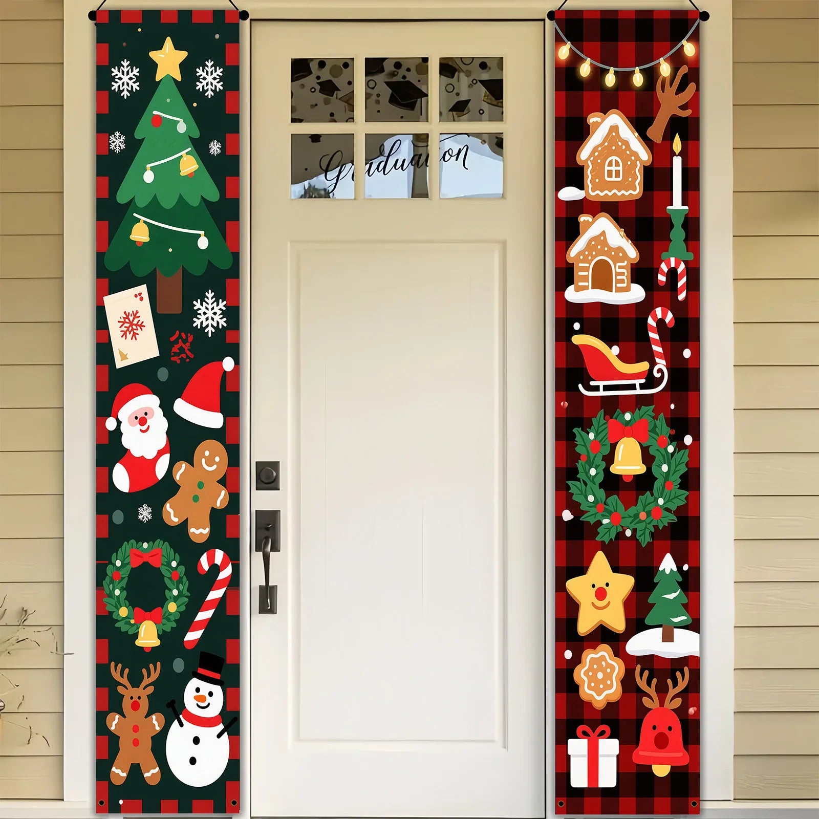 Christmas Couplets Door Decorations