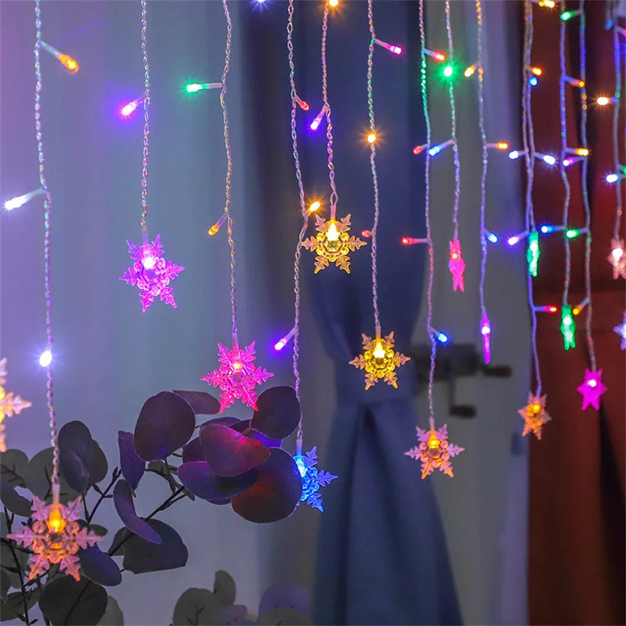 Snowflake Curtain Led Lights