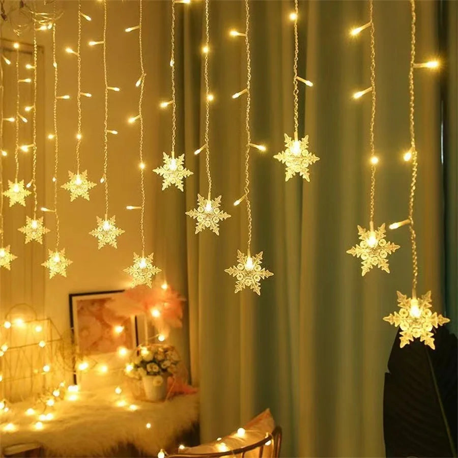 Snowflake Curtain Led Lights