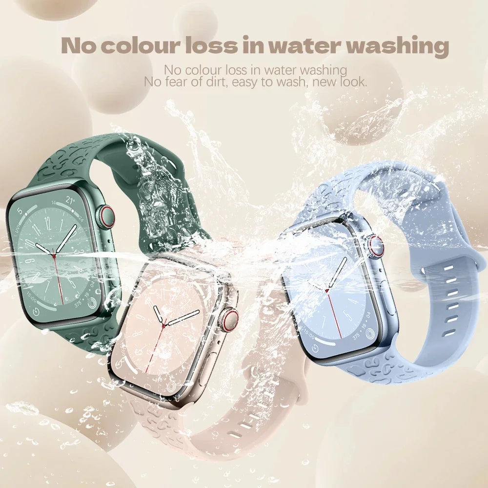 Leopard Print Strap For Apple Watch Band