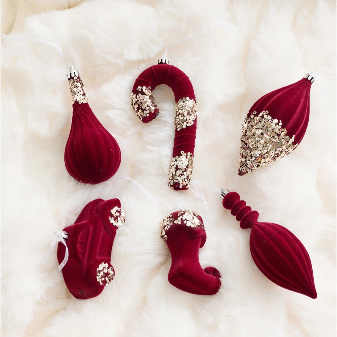 Red Nostalgic Ornaments