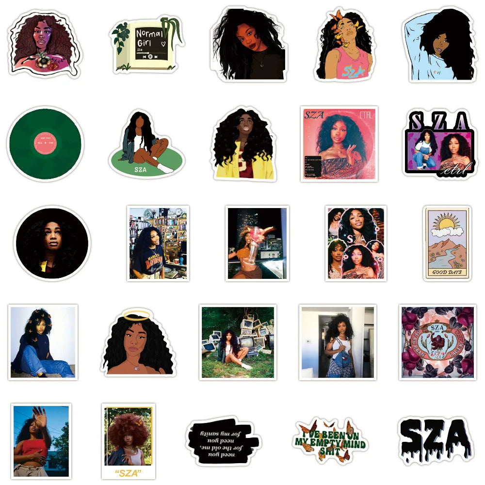 50Pcs SZA Stickers