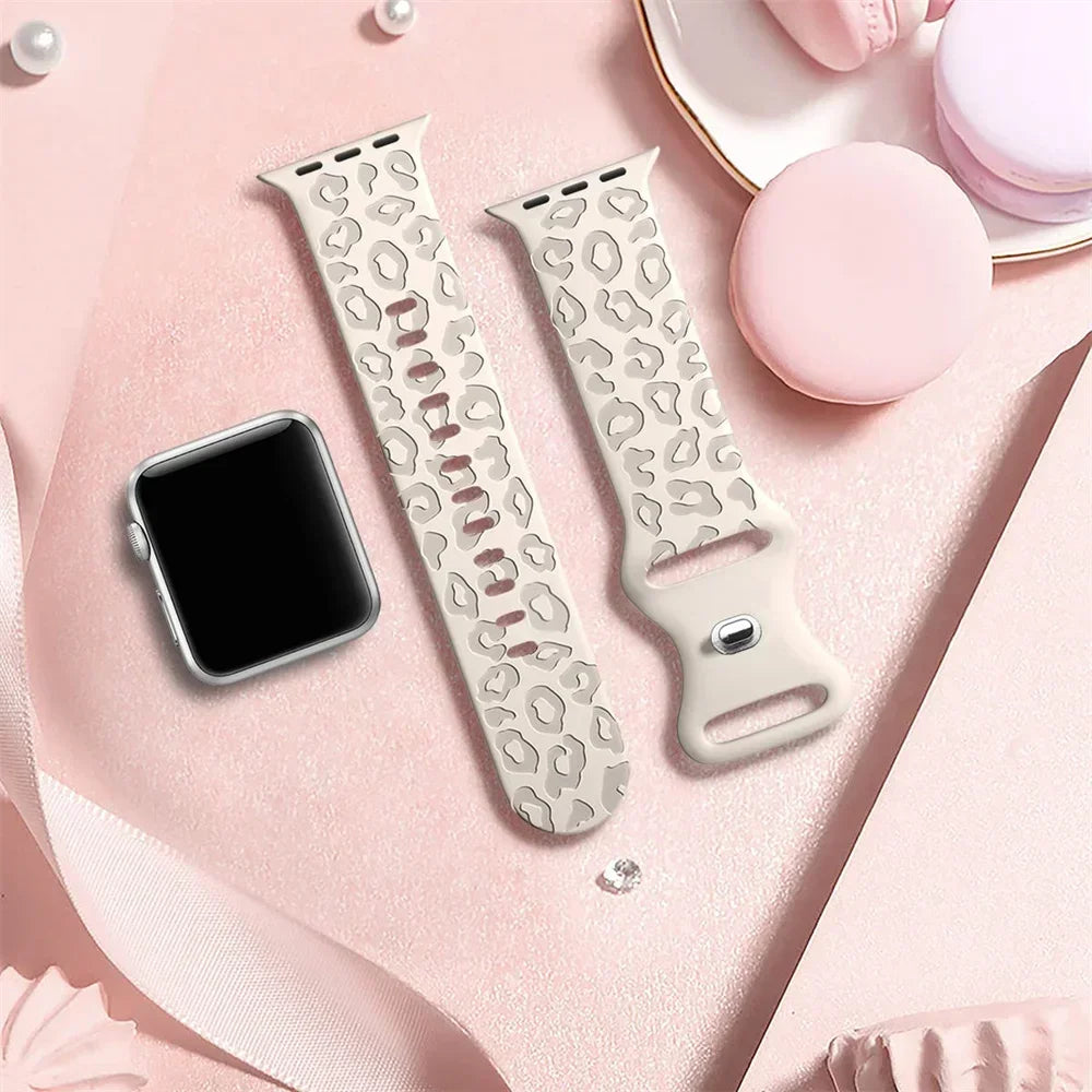 Leopard Print Strap For Apple Watch Band