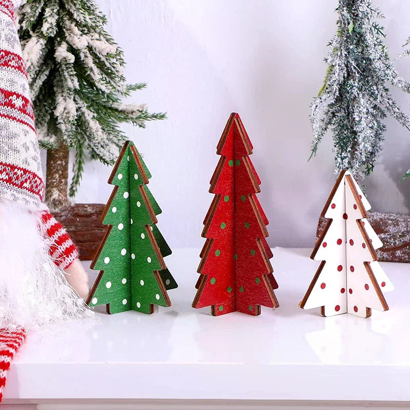 3 PC Rustic Christmas Tree Set
