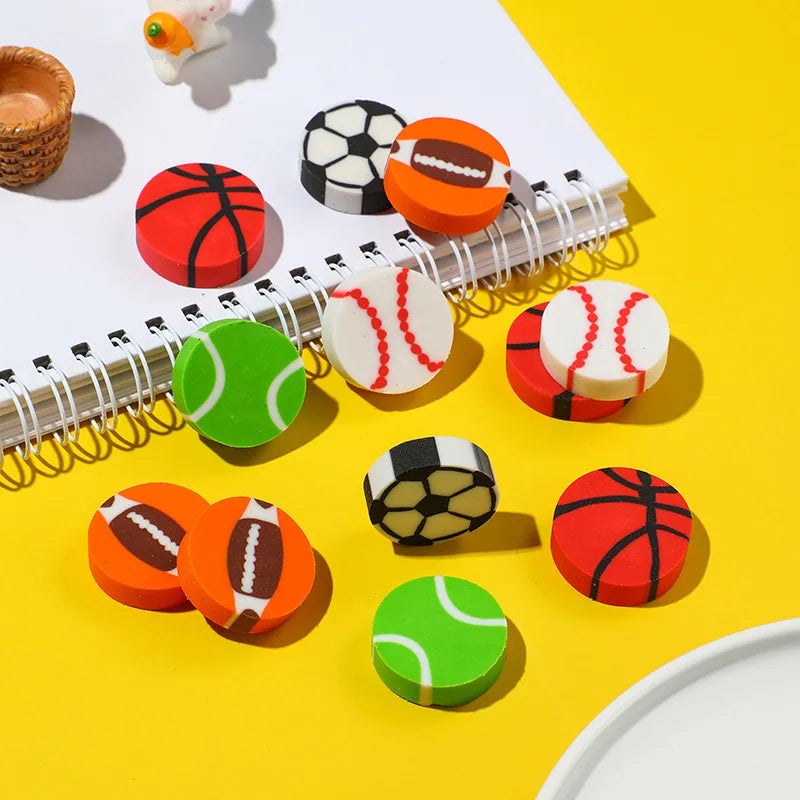 20 Pcs Sport themed Mini Erasers
