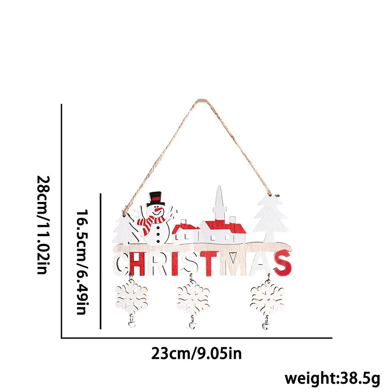 Santa Claus and Elk Hanging Ornament