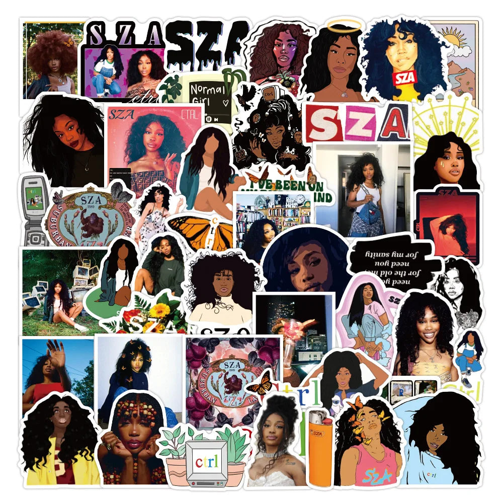 50Pcs SZA Stickers